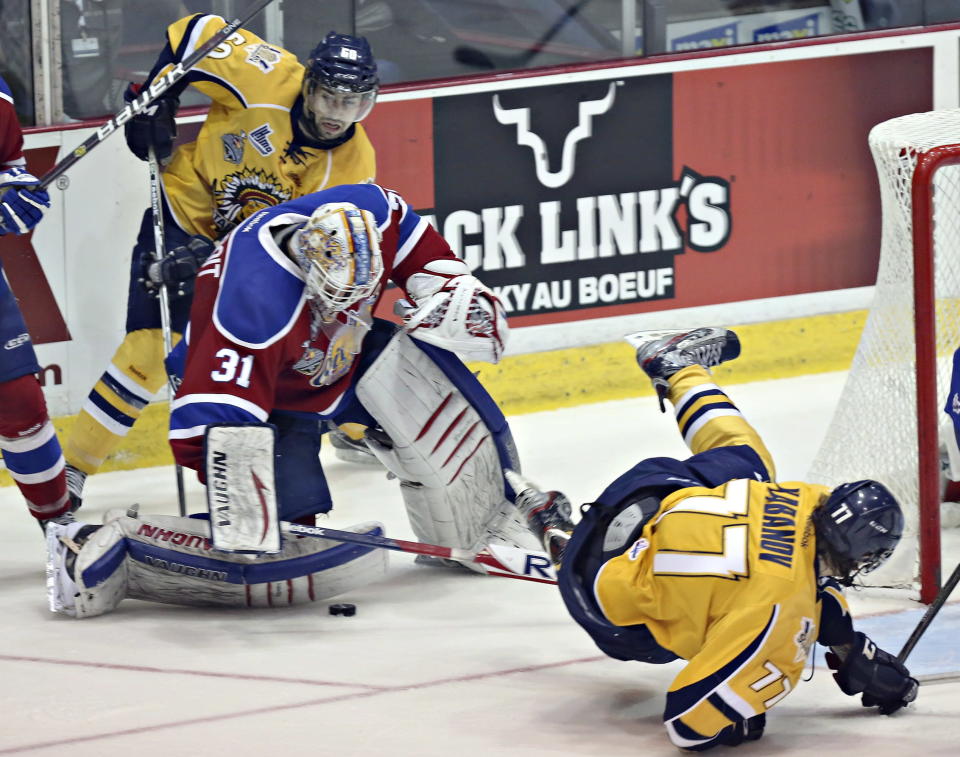 Coupe Memorial : Oil Kings d'Edmonton vs Cataractes de Shawinigan (24 mai 2012, PC)