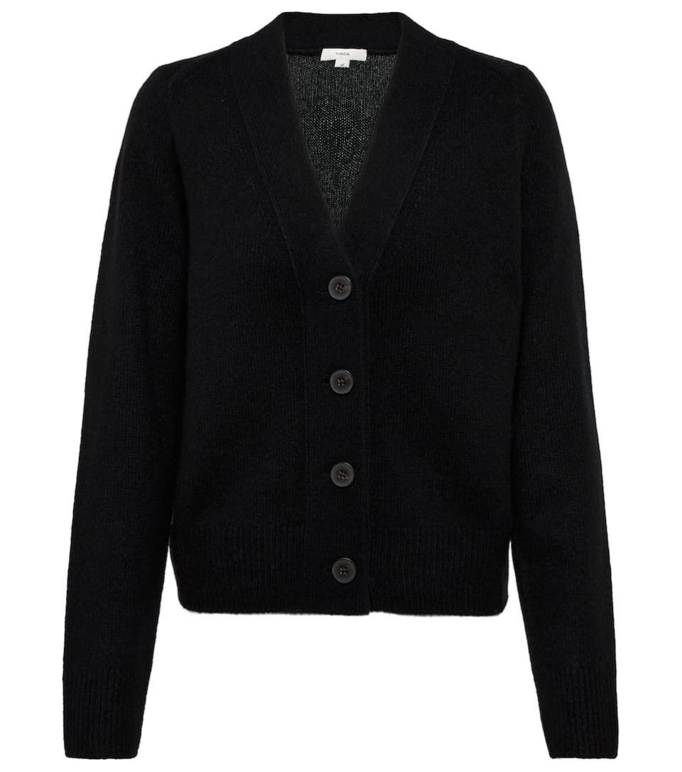 13) Cashmere cardigan