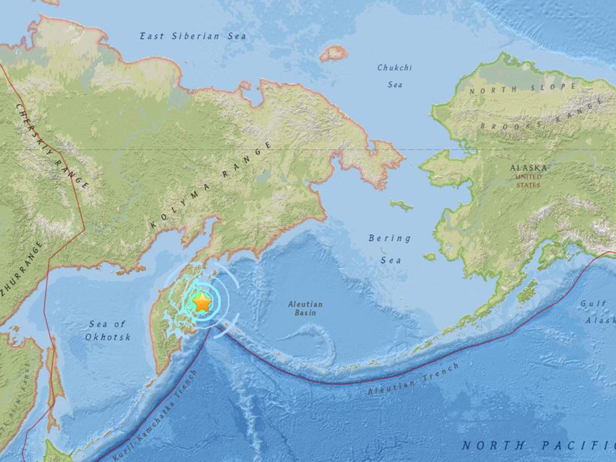 An earthquake struck in Russia's Kamchatka region: US Geological Survey