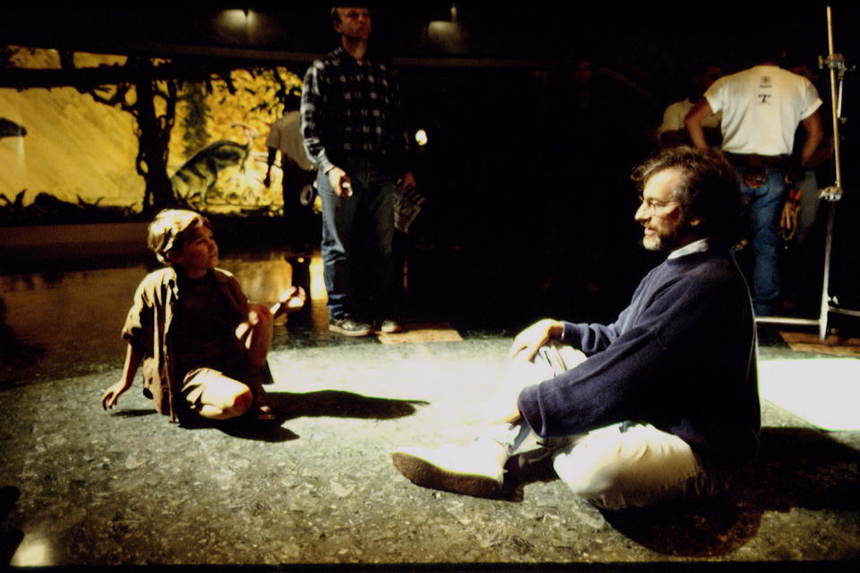 Steven Spielberg Directing 1993 motion picture Jurassic Park (Photo by Murray Close/Sygma/Sygma via Getty Images)