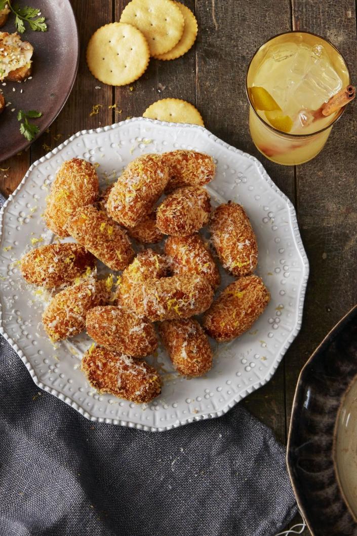 <p>They're basically like mashed sweet potatoes, but fried and crispy. You want these.</p><p>Get the <a href="https://www.goodhousekeeping.com/food-recipes/easy/a35167/sweet-potato-croquettes/" rel="nofollow noopener" target="_blank" data-ylk="slk:Sweet Potato Croquettes recipe" class="link "><strong>Sweet Potato Croquettes recipe</strong></a>.</p>