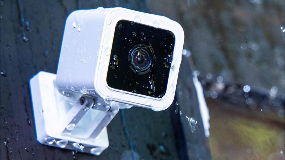 The weatherproof Wyze Cam v3 set up outside someone's jome