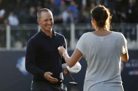 Britain Golf - British Masters - The Grove, Hertfordshire - 16/10/16 Sweden's Alex Noren celebrates winning the British Masters Action Images via Reuters / Paul Childs Livepic EDITORIAL USE ONLY.