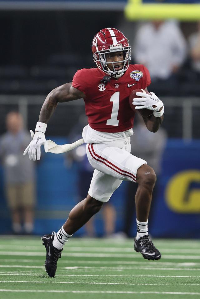 Jameson Williams (knee), Alabama WR, out of national championship game