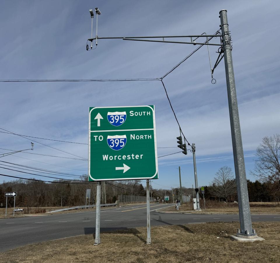 The water infrastructure project is located at the intersection of Interstate 395 in Griswold.