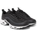 <p><span>A mash-up between two iconic Nike silhouettes. The top half of the Air Max 97 Plus is borrowed from Nike's 1997 classic, while the midsole is taken from the Air Max TN Plus, which is celebrating its 20th anniversary this year. </span></p><p><span>Like <a rel="nofollow noopener" href="http://www.esquire.co.uk/style/fashion/advice/a17795/ugly-trainer-new-trend-balenciaga-triple-s/" target="_blank" data-ylk="slk:Ugly Runners;elm:context_link;itc:0;sec:content-canvas" class="link ">Ugly Runners</a>, but less ugly. </span></p><p><em>Nike Air Max 97 Plus, £140, <a rel="nofollow noopener" href="https://www.mrporter.com/en-gb/mens/nike/air-max-97-plus-mesh-and-leather-sneakers/931252?ppv=2" target="_blank" data-ylk="slk:mrporter.com;elm:context_link;itc:0;sec:content-canvas" class="link ">mrporter.com</a></em></p>