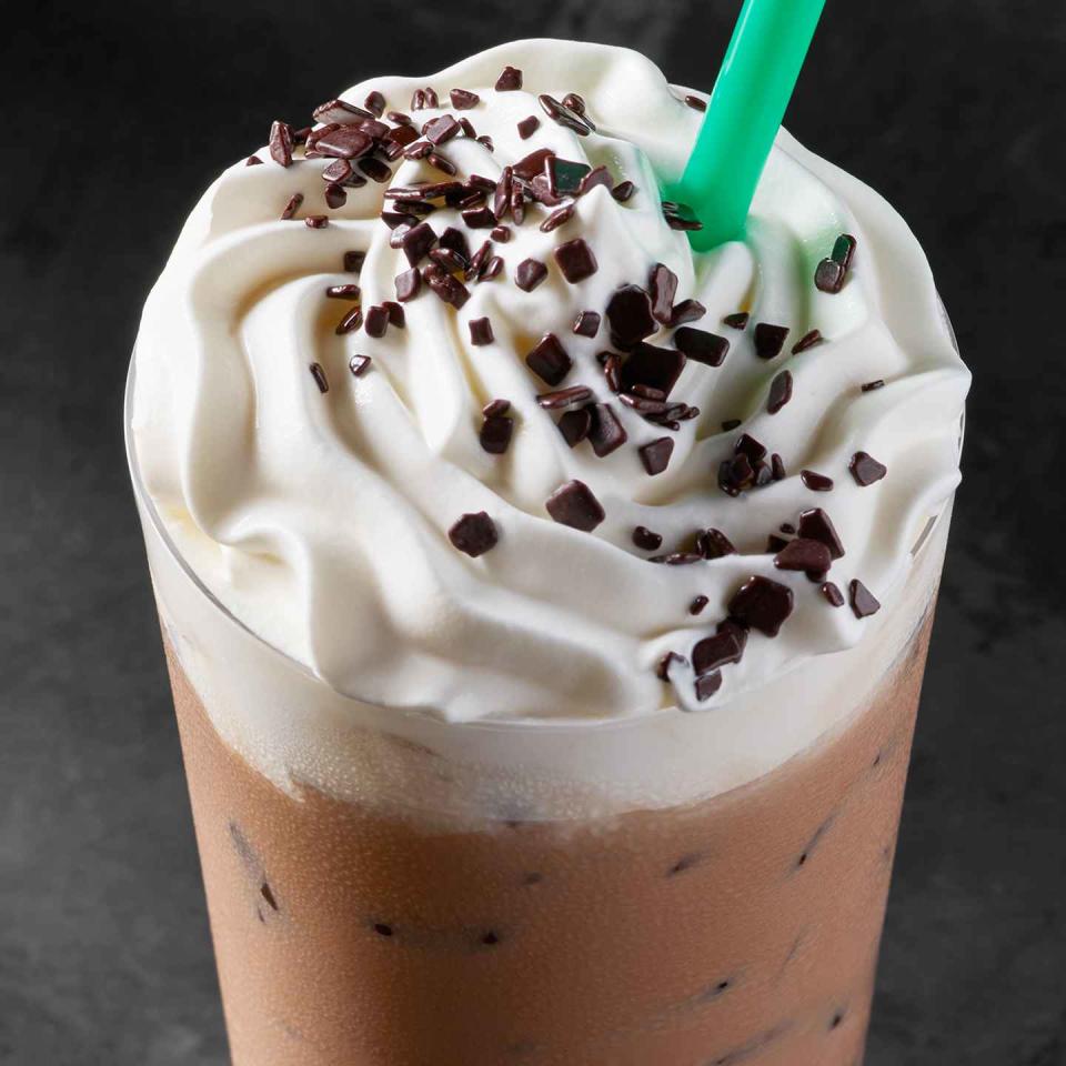 Image of the iced Starbucks Black and White Mocha