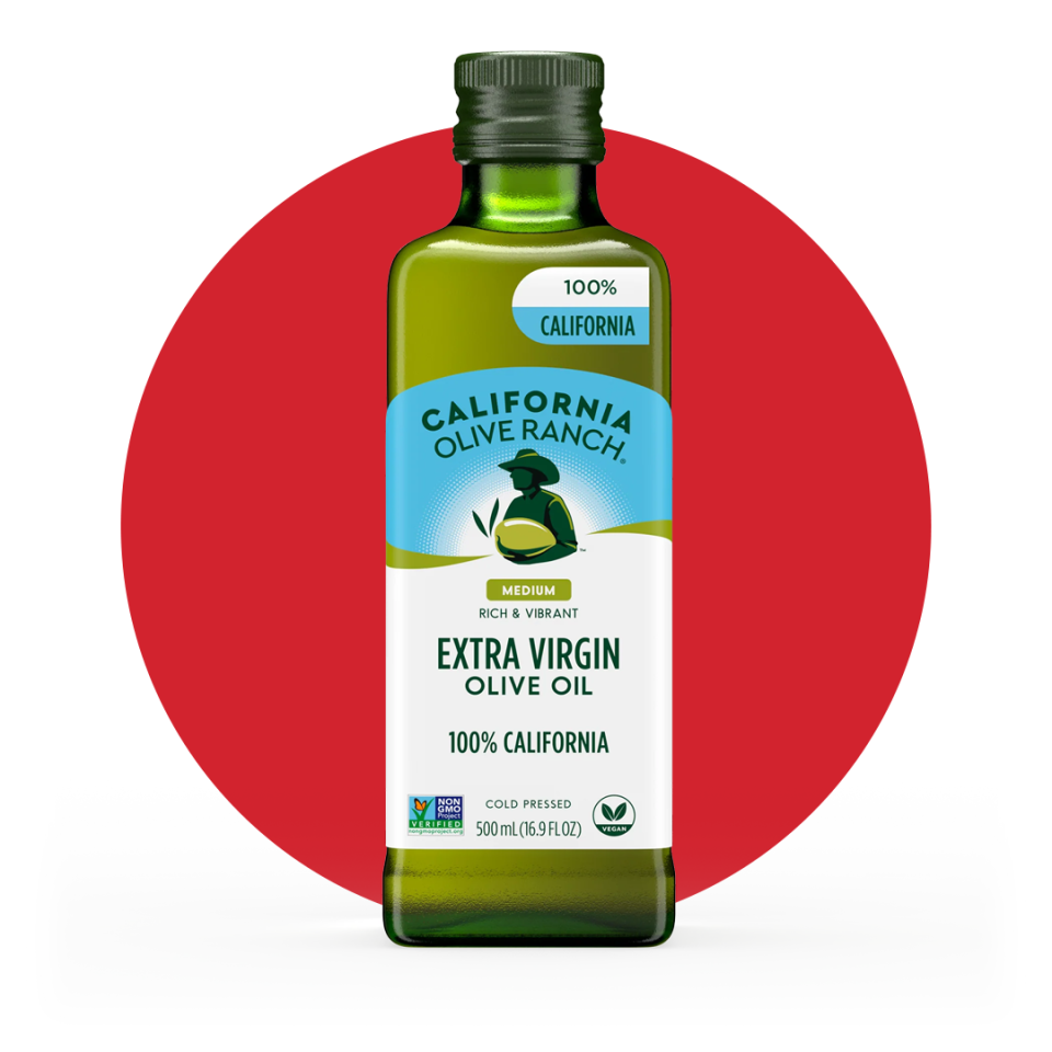 <p><a href="https://www.californiaoliveranch.com/products/100-california-everyday/41079566074040" rel="nofollow noopener" target="_blank" data-ylk="slk:Shop Now;elm:context_link;itc:0;sec:content-canvas" class="link ">Shop Now</a></p><p>Extra Virgin Olive Oil (100% California)</p><p>$13.49</p><p>californiaoliveranch.com</p>