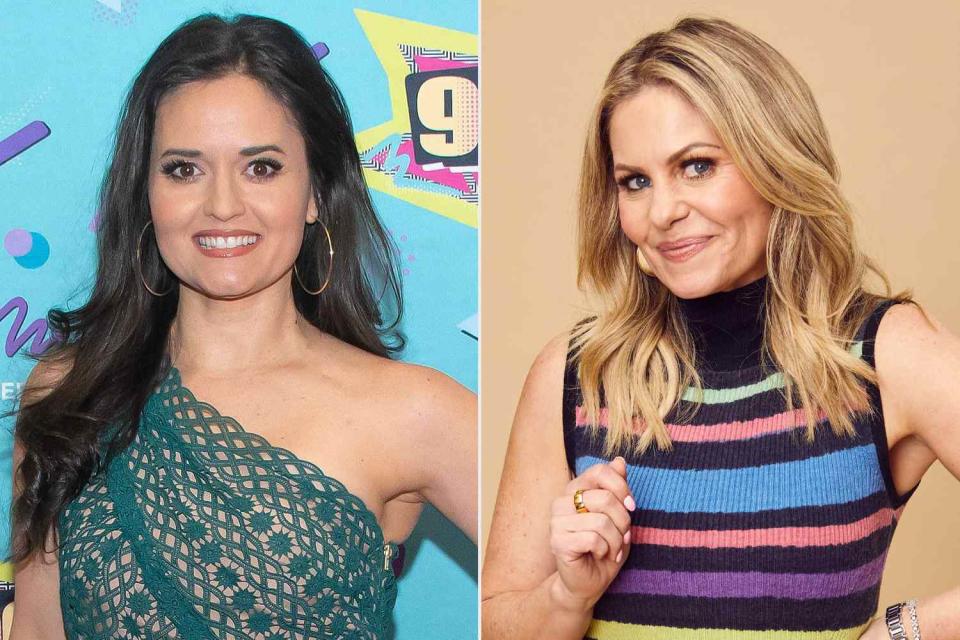 <p>Astrida Valigorsky/Getty; Emily Assiran/Getty</p> Danica McKellar and Candace Cameron Burke