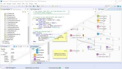 World Programming&#x002019;s flagship product, WPS Analytics Workbench, offers coding and workflow capabilities.