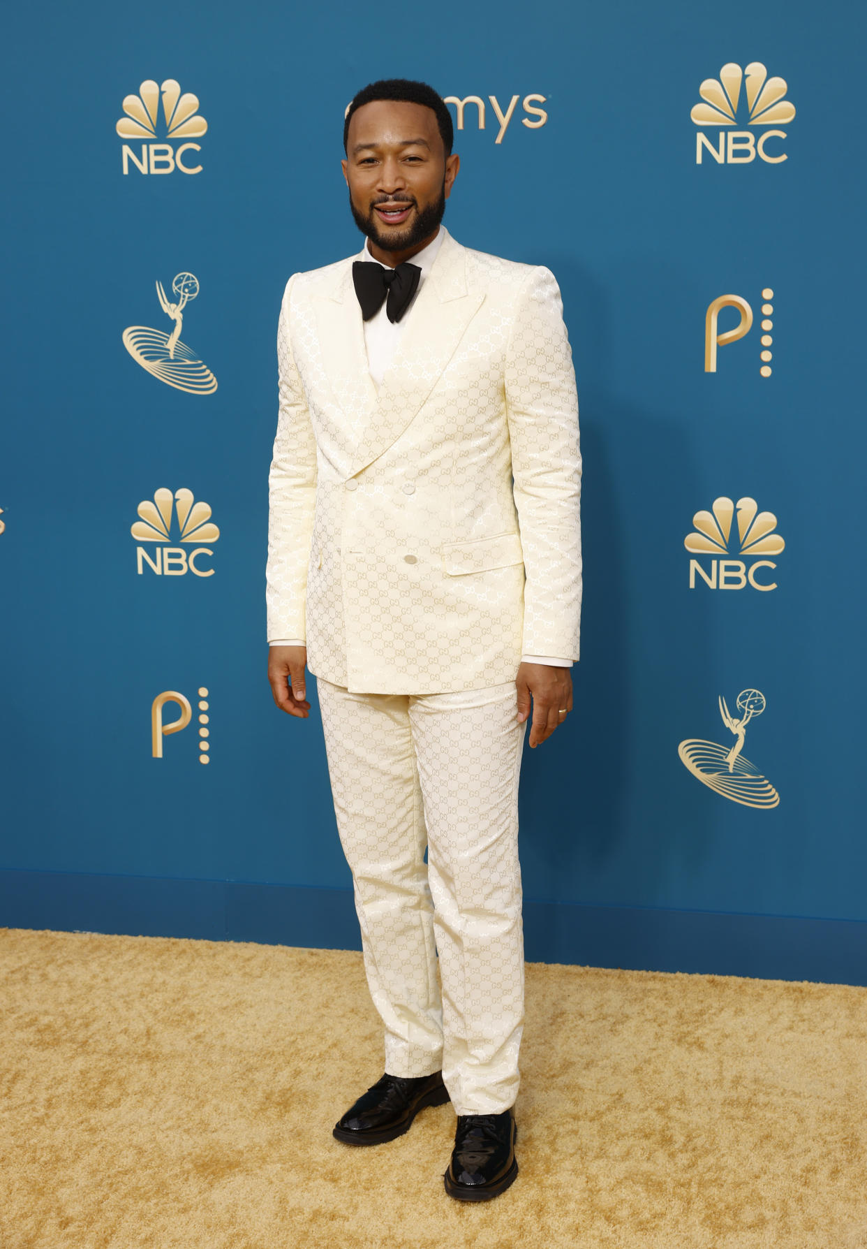 LOS ANGELES, CALIFORNIA - SEPTEMBER 12: 74th ANNUAL PRIMETIME EMMY AWARDS -- Pictured: John Legend arrives to the 74th Annual Primetime Emmy Awards held at the Microsoft Theater on September 12, 2022. -- (Photo by Trae Patton/NBC via Getty Images)