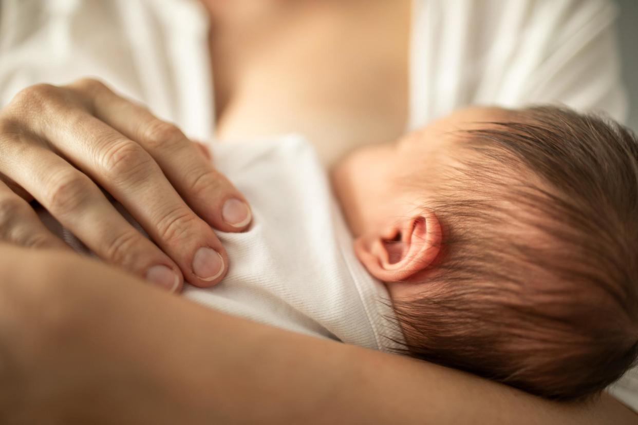 <span>A new study has found that exposure to PFAS can impact breastfeeding.</span><span>Photograph: kieferpix/Getty Images</span>