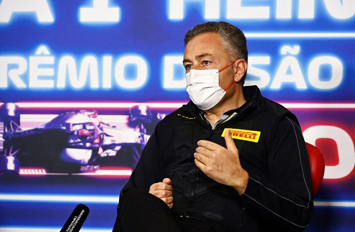 Mario Isola ha confirmado que los nuevos neumáticos Pirelli para 2022 tendrán una degradación aún menor que en estas últimas campañas (Photo by CLIVE MASON/POOL/AFP via Getty Images)