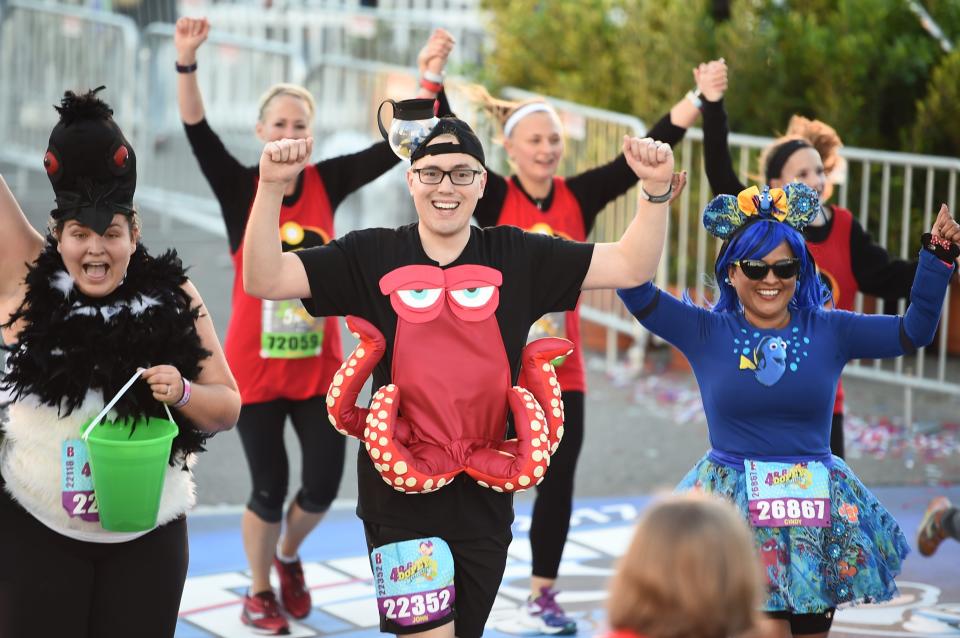 Many runDisney participants dress in costume for the races.