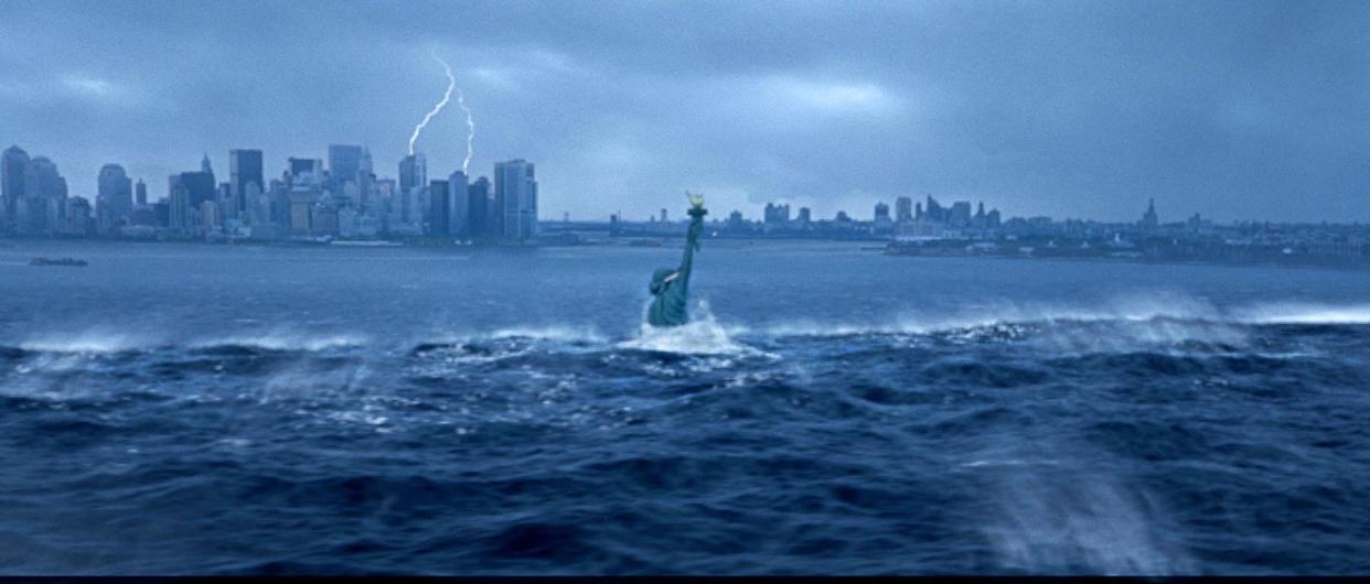 A tsunami floods New York City in the wake of a catastrophic climatic shift in a scene from the 2004 motion picture "The Day After Tomorrow." The premise of the scientifically inaccurate film mirrors that of several recent studies about the collapse of a key ocean current.