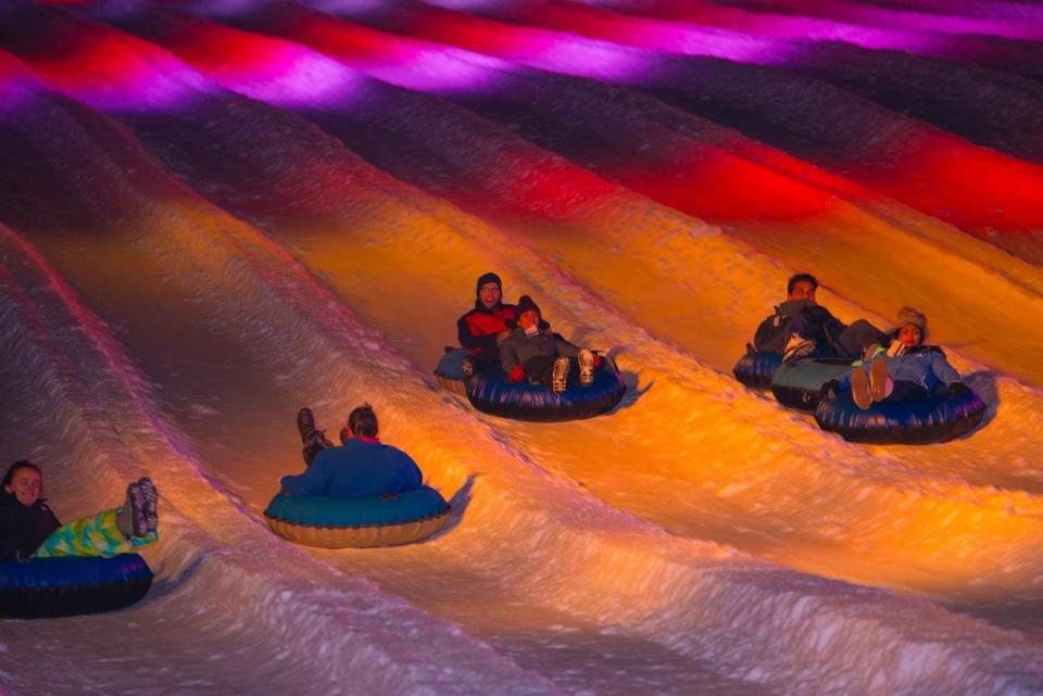 Check out Camelback's Galactic Snowtubing for a party on the slopes.