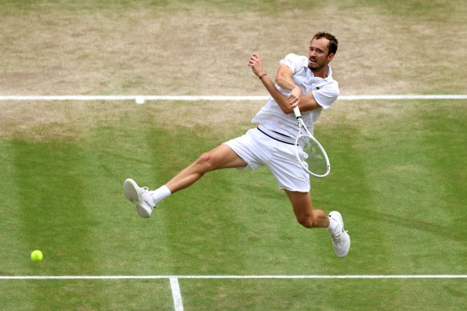 Daniil Medvedev won the first set on Centre Court (Getty Images)