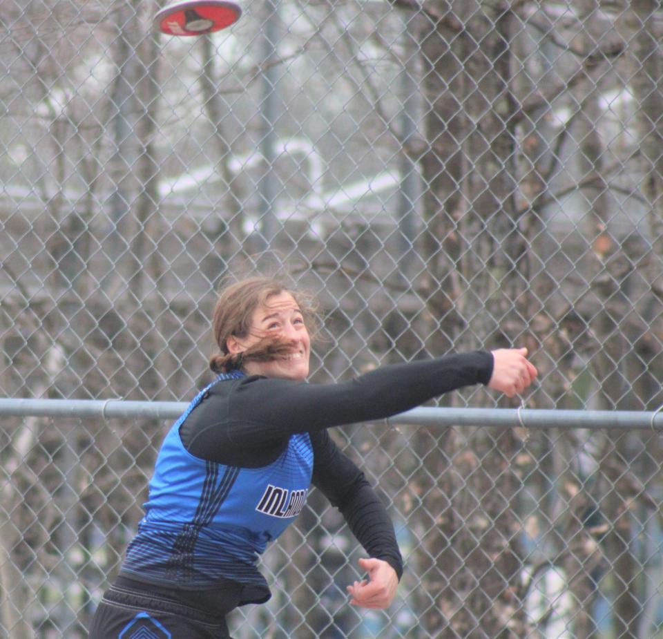 Inland Lakes' Natalie Wandrie, who won state titles in the discus and shot put, is this year's Daily Tribune Girls Track and Field Athlete of the Year.