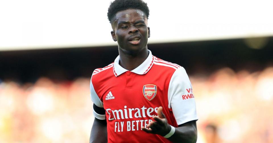 Arsenal's Bukayo Saka Credit: Alamy