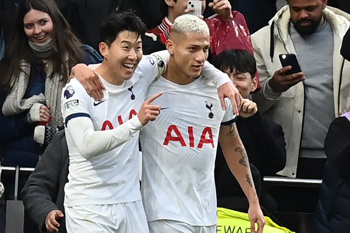 Match winners: Son and Richarlison both scored for Spurs (AFP via Getty Images)