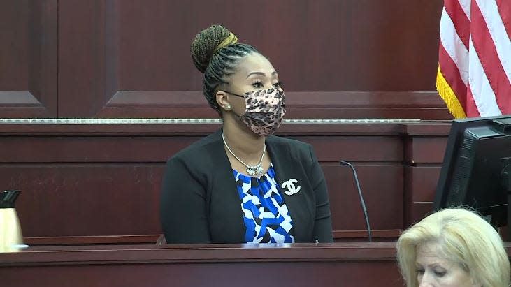 Cierra Smith, Darryl Daniels' longtime mistress and the corrections officer he had previously supervised, testifies as the first witness in the ousted sheriff's trial.