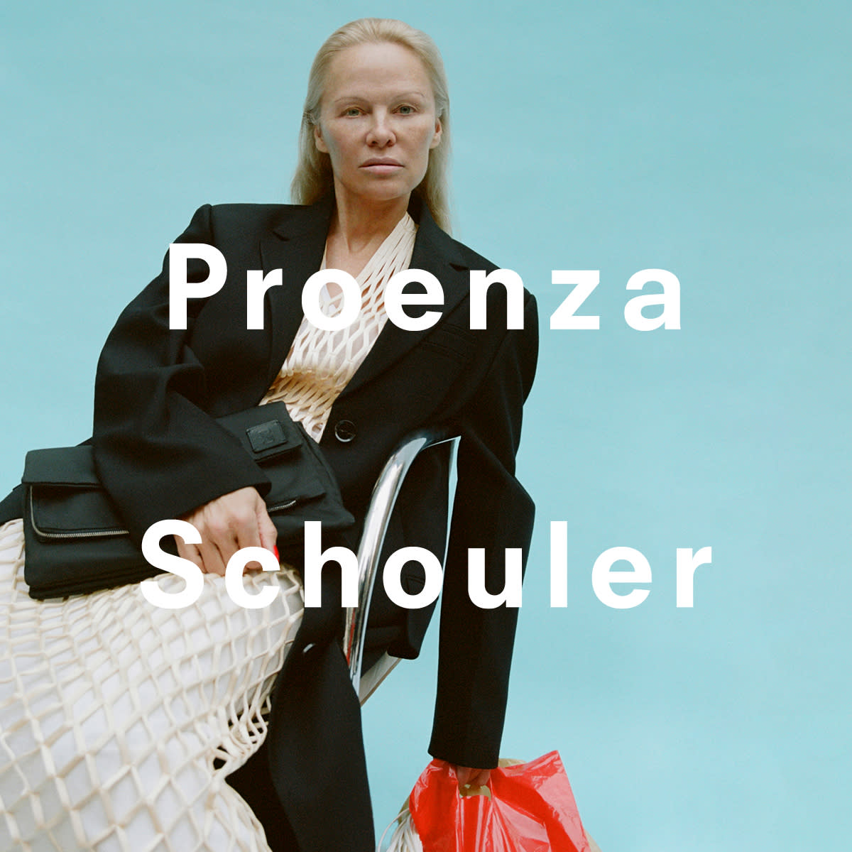  Pamela Anderson in Proenza Schouler Spring 2024 campaign. 