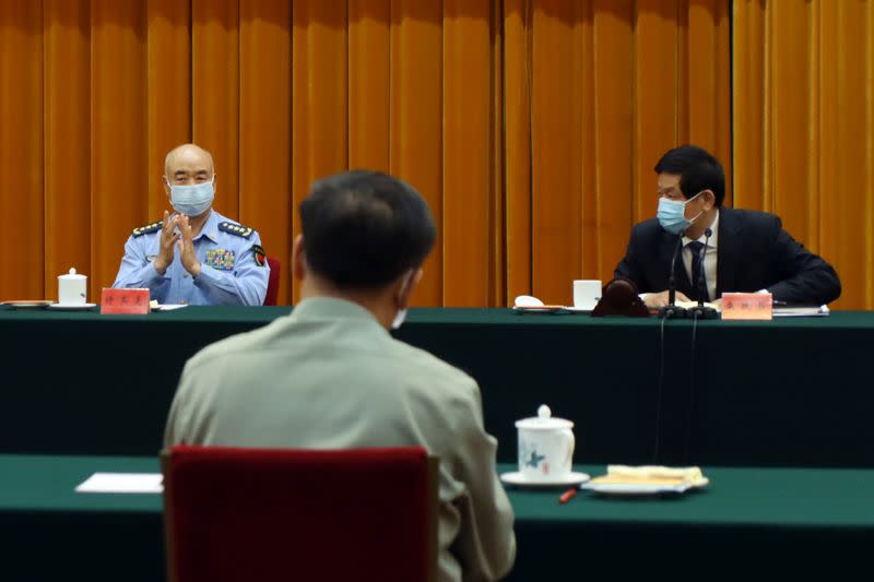 Li Zhanshu, Xu Qiliang and Li Zuocheng attend an event marking the 15th anniversary of the implementation of the Anti-Secession Law in Beijing