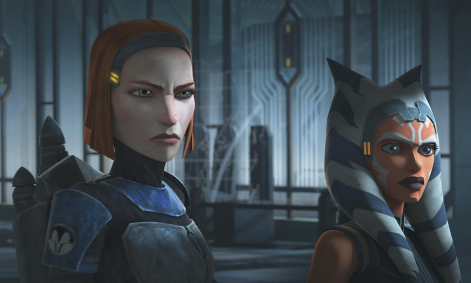 Bo Katan and Ahsoka Tano