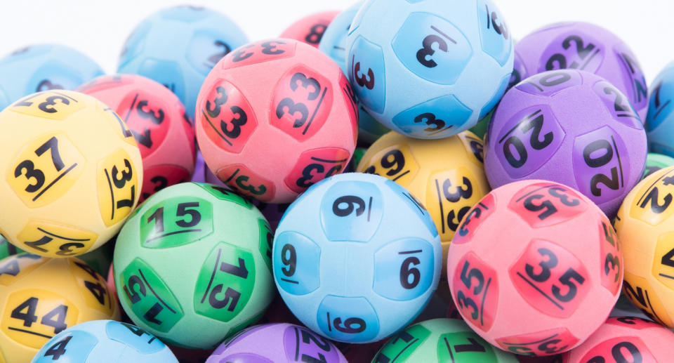 Numbered Lotto balls