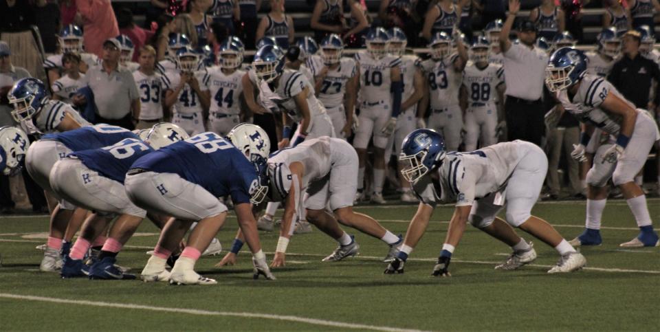 Covington Catholic and Highlands, here during an October game in 2021, will be reunited in Class 4A after being in different classes in 2023 and 2024.