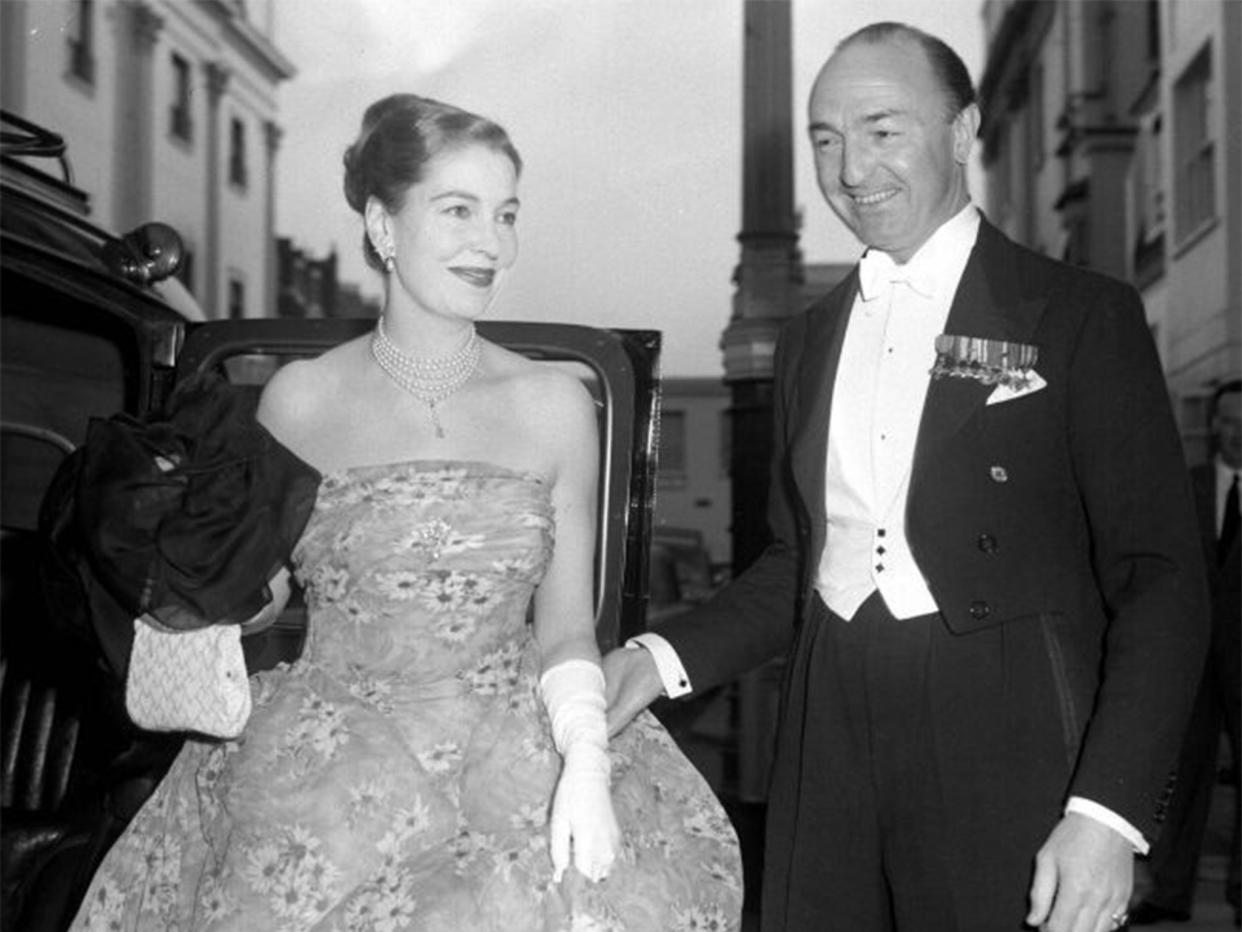 John Profumo and his wife Valerie Robson in 1959: PA