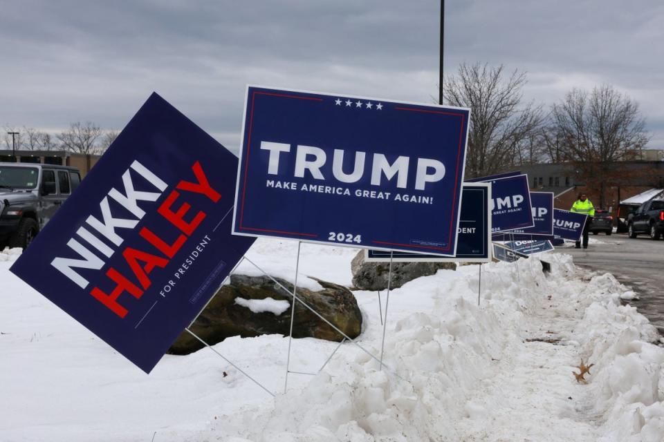 Voting is underway in the New Hampshire primary (REUTERS)