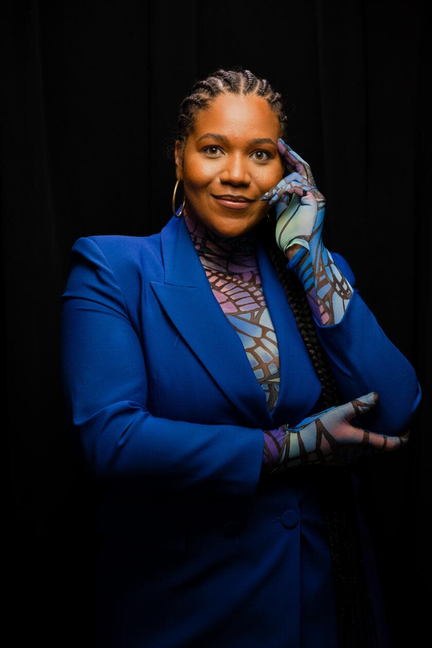 Melania Luisa Marte in the Los Angeles Times Portrait Studio.