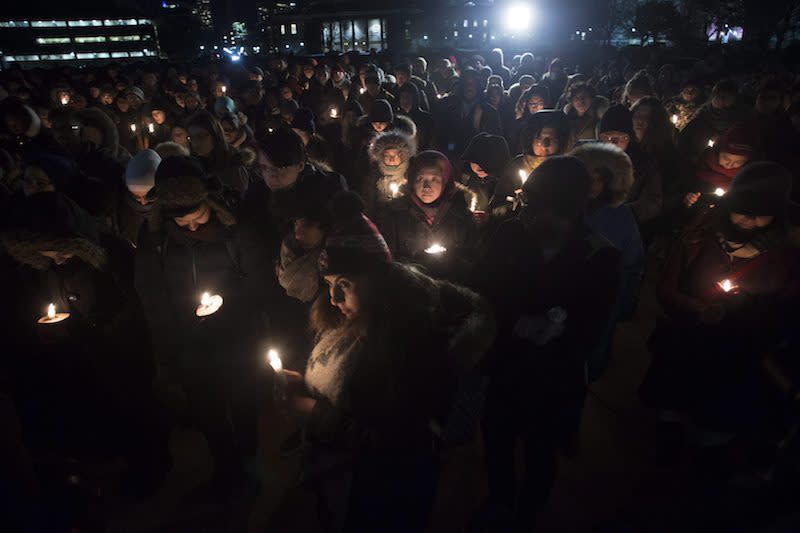 Quebec City mosque shooting vigils