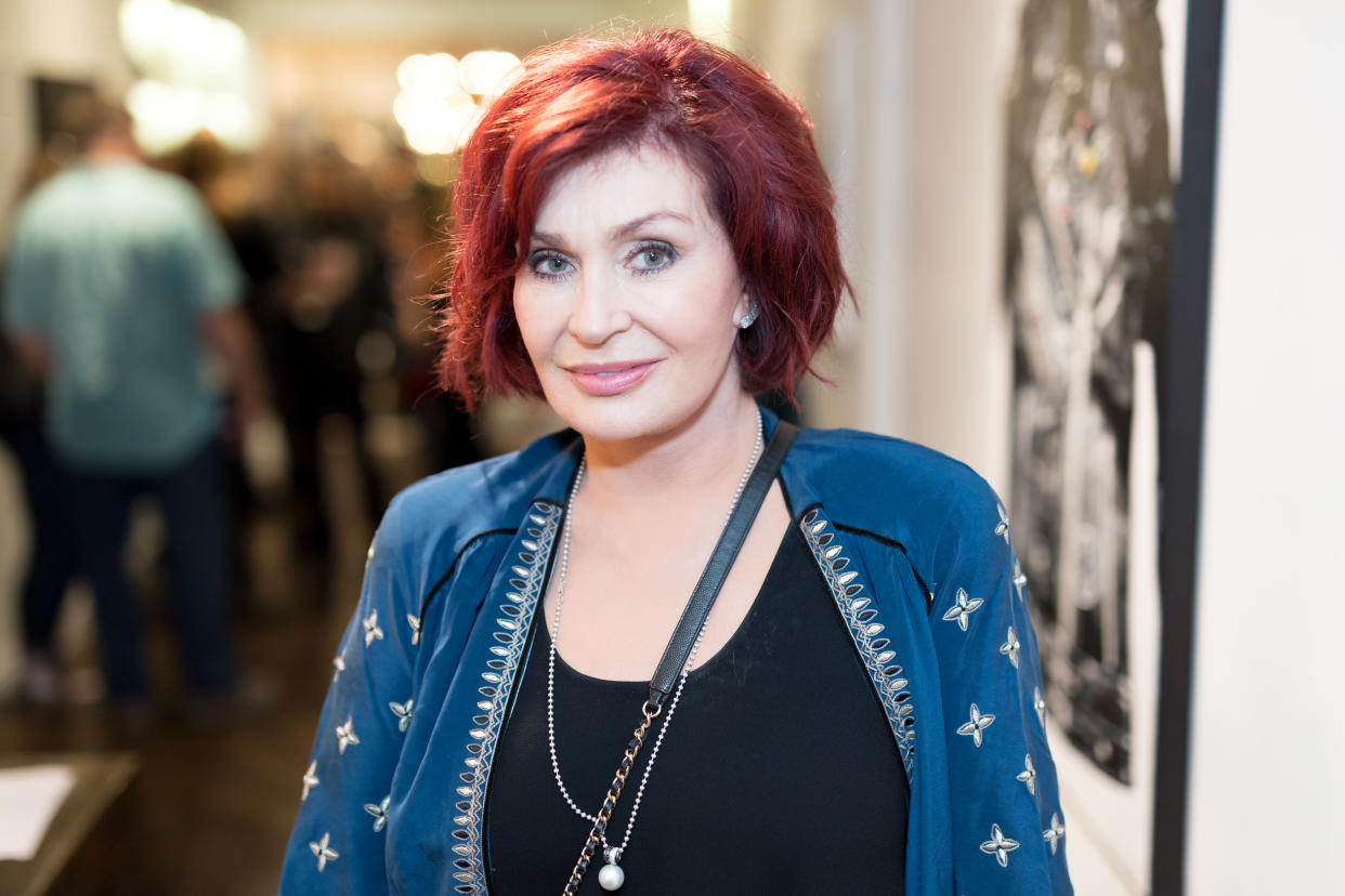 Sharon Osbourne attends the Billy Morrison - Aude Somnia Solo Exhibition at Elisabeth Weinstock on September 28, 2017 in Los Angeles, California.  (Photo by Greg Doherty/Getty Images)