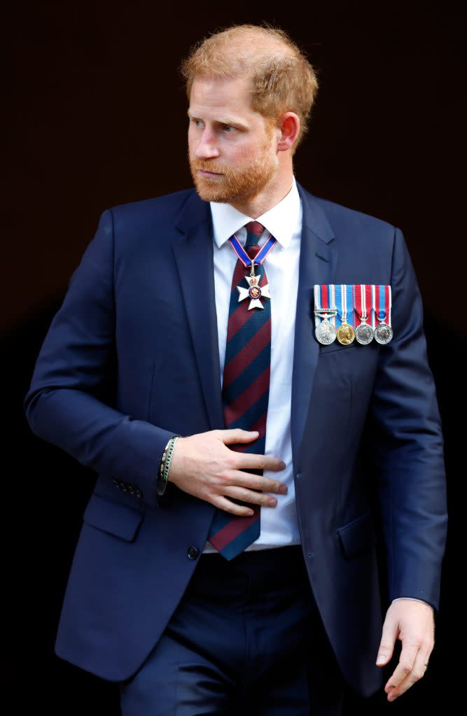 The Duke of Sussex, 39, visited London this week to celebrate the 10th anniversary of the Invictus Games. Getty Images
