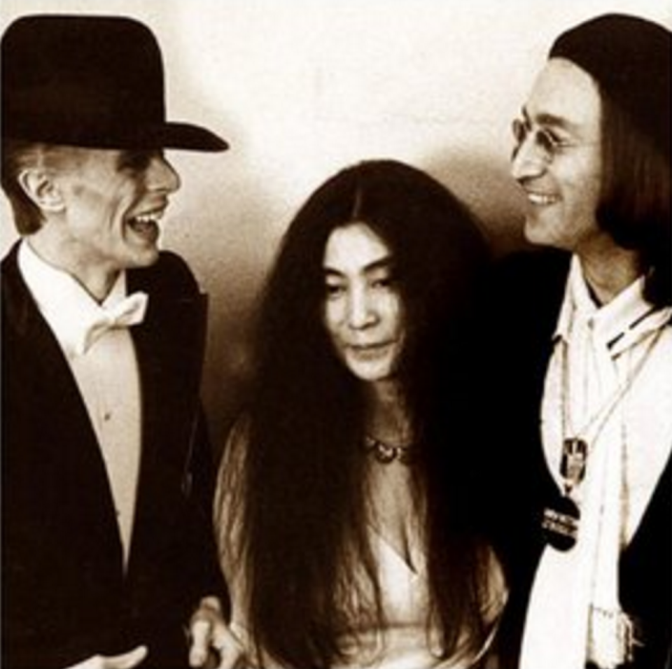 David Bowie and Yoko Ono