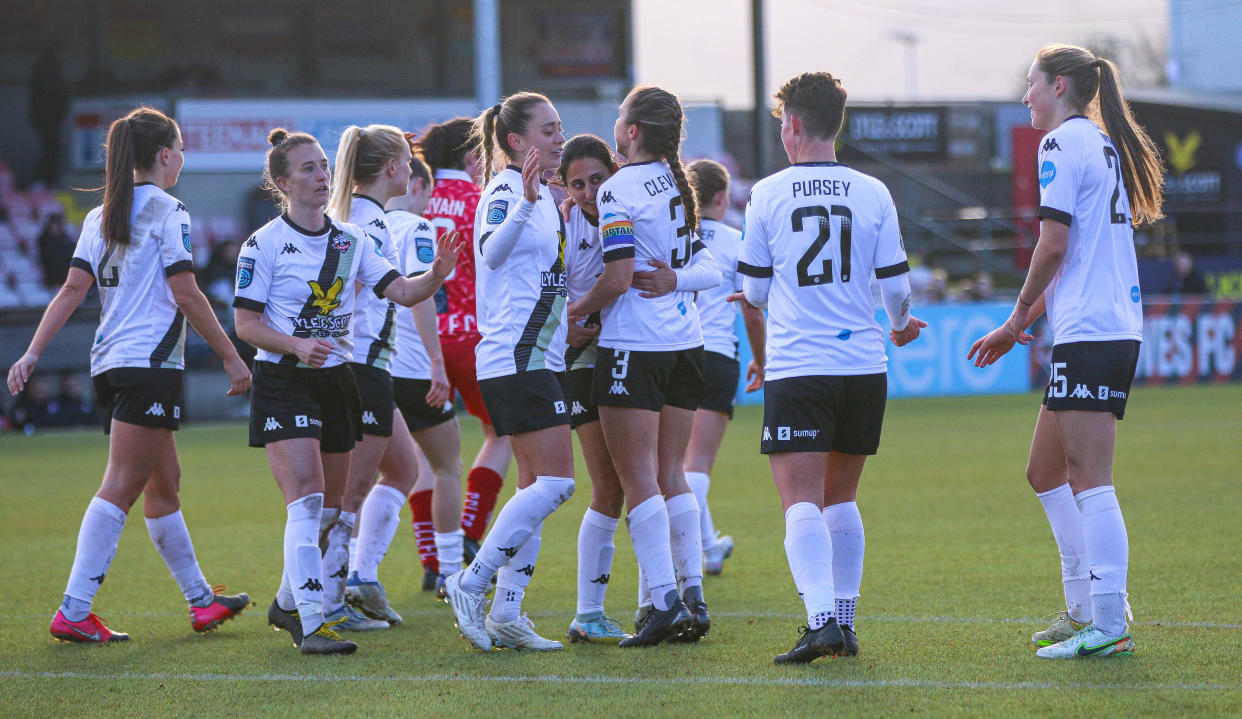 Lewes players in action 