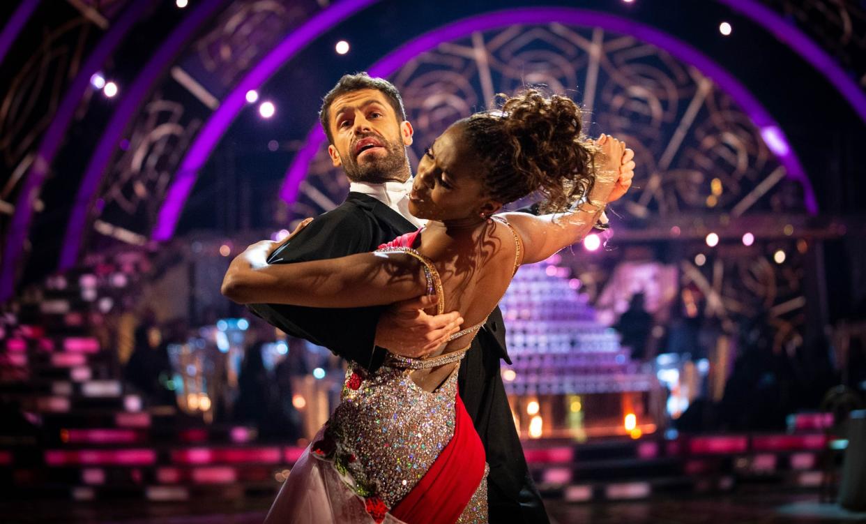 Favourites: Will Kelvin and Oti dance their way to victory? (BBC/Guy Levy)