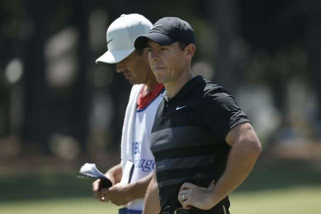 McIlroy's caddie Harry Diamond, left, has quarantined with the Northern Irishman for the last few weeks