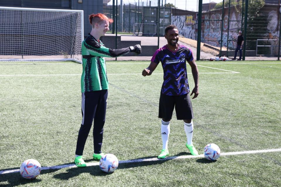 A legend returns: Jermain Defoe is back at Tottenham as an academy coach and club ambassador (Adidas)