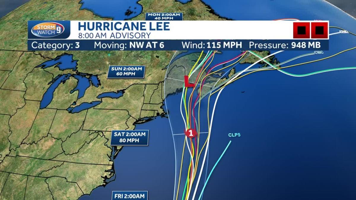 Hurricane Lee path update Track keeps it offshore, but effects are