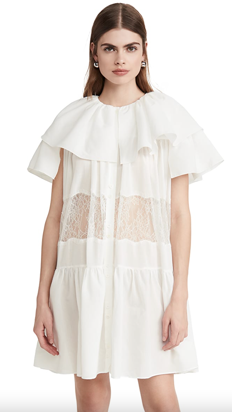 GOEN.J Lace Trimmed Tiered Mini Dress (Photo via ShopBop)