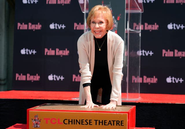 Carol Burnett Hand and Footprint Ceremony