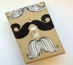 <div class="caption-credit"> Photo by: Etsy</div><b>Mustache Light Switch Plate Cover</b> <br> Raising a hipster baby? Embrace the quirky, mustache-as-accessory trend with this hilarious light switch cover! <br> <i><a rel="nofollow noopener" href="http://www.disneybaby.com/blog/10-lighting-ideas-for-a-boys-nursery/#slide9" target="_blank" data-ylk="slk:Get it here;elm:context_link;itc:0;sec:content-canvas" class="link ">Get it here</a></i>