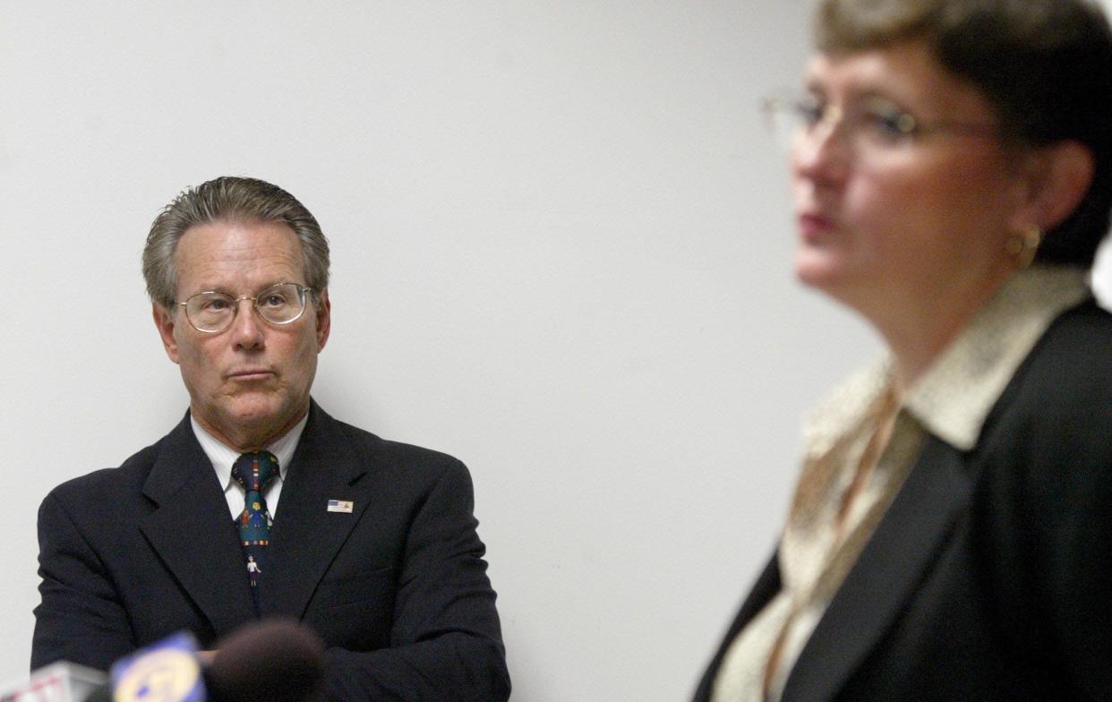 Former State Attorney Barry Krischer and former Assistant State Attorney Lanna Belohlavek were the first prosecutors on the Jeffrey Epstein case. Belohlavek presented the case before the grand jury, which indicted on only one charge: what a “john” soliciting an adult sex worker would face. (2004 Post file photo)