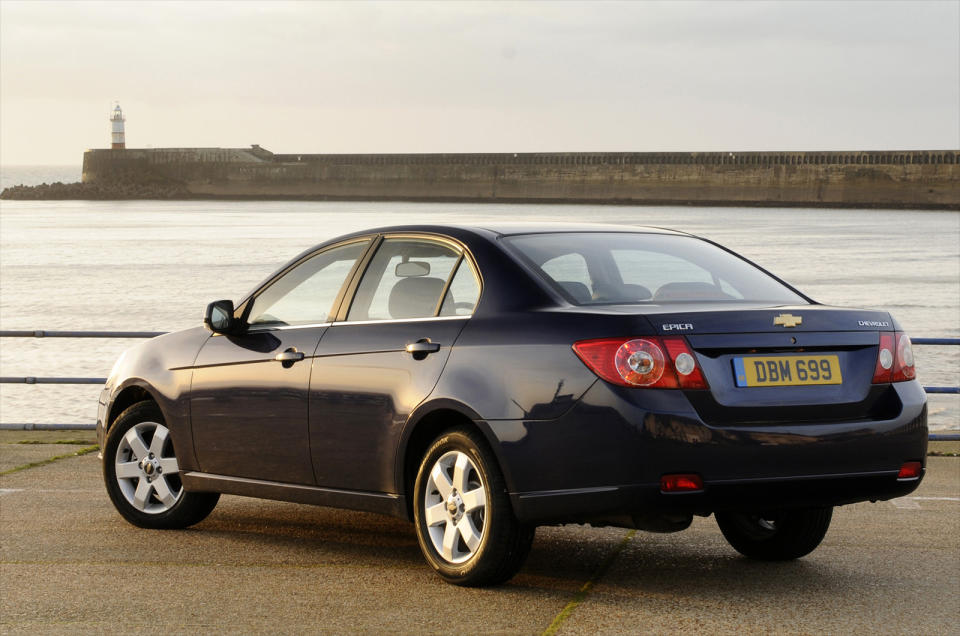 <p>This particular Chevy has a rather interesting backstory: it started life as the Daewoo Tosca, but then the General took it and launched it as the Epica in Europe in 2007 with a bow-tie up front. And though most sold were diesels, the petrol version was equipped with a <strong>2.0-litre straight six</strong> - engineered by <strong>Porsche</strong>, no less. It was predictably pricey to buy and run and it looks like no more than 60 or so petrol LSs were ever sold – of which just <b>19 </b>survive today.</p><p><strong>How to get one? </strong>They seem to sell for around £2000 - assuming you can find one...</p>