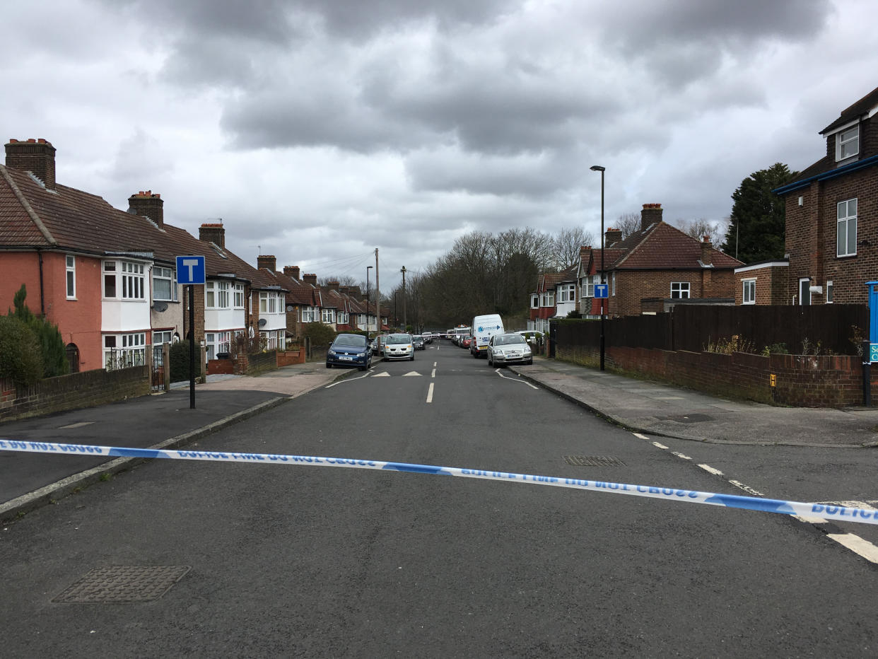 The scene at Hither Green in London where the burglary took place (Picture: SWNS)