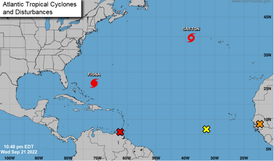 Las Bermudas se preparan para la llegada del poderoso huracán Fiona de categoría 4. Foto: NOAA