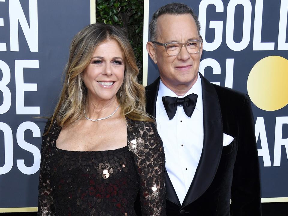 tom hanks Rita Wilson golden globes